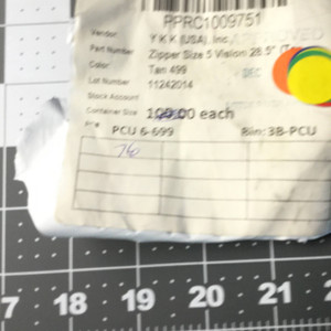 28.5 Inch Tan Separating Jacket Zipper | HEAVY DUTY Molded Plastic Chain Zipper