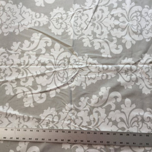 Large Scale Damask Gray / White | Home Decor Fabric | Premier Prints | 45” Wide