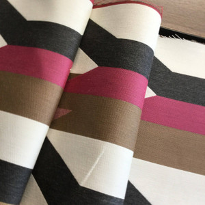 Sunbrella Crescendo | Pink, Tan, Gray, White | Furniture Weight Fabric | 54 W