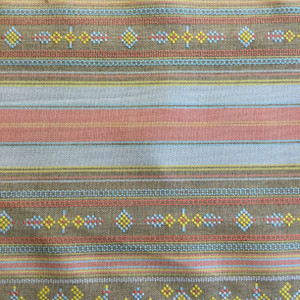 Southwestern Stripes Orange / Yellow / Blue | Indoor / Outdoor Fabric | Upholstery / Drapery | 54 Wide | By the Yard