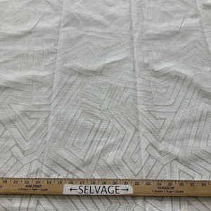 Abstract Maze in Beige | Drapery Fabric | Premier Prints | 54 Wide | By the Yard