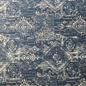 Boho Aztec in Navy Blue | Drapery Fabric | Premier Prints | 54 W | By the Yard