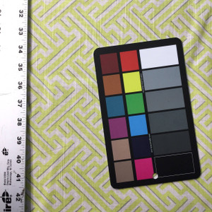 Geometric Weave | Green / Gray / White | Home Decor Fabric | 54 Wide | BTY