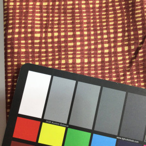 Maroon and Tan Artsy Windowpane Check Printed Cotton Fabric / Lightweight  Home Decor/ Printed Canvas/ Sold by the Yard / 54 Inch Wide