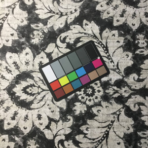 Batik Floral in Gray / White | Drapery Fabric | Mill Creek | 54 W | By the Yard