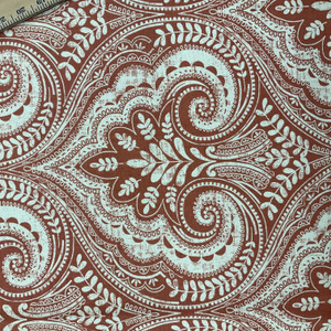 Salmon Pink Spade Ogee | Home Decor Fabric | Mill Creek Fabric | 54 Wide | BTY