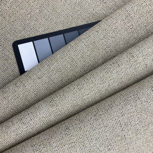 Light Tan with Black Chenille Fabric | Heavyweight Upholstery | 54 Wide | BTY