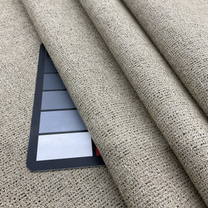 Light Tan with Black Chenille Fabric | Heavyweight Upholstery | 54 Wide | BTY