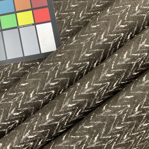 Brown Chevron Chenille Fabric | Heavyweight Upholstery | 54 Wide | By the Yard
