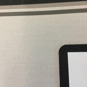 Black / Gray Stripes | Outdoor Awning / Upholstery Fabric | Sunbrella-like | 46" Wide | By the Yard
