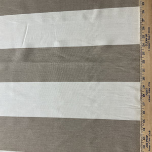 Light and Dark Beige Vertical Stripes | Indoor / Outdoor Fabric | Upholstery / Drapery | 54 Wide | By the Yard
