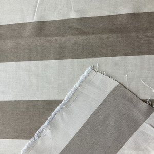 Light and Dark Beige Vertical Stripes | Indoor / Outdoor Fabric | Upholstery / Drapery | 54 Wide | By the Yard