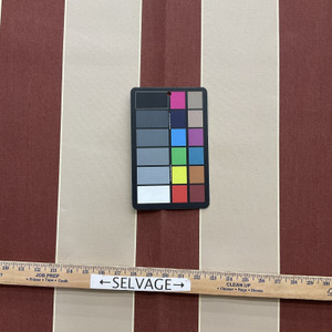 4985-0000 | Havelock Brick Striped  Sunbrella | 46 Inch | Marine And Awning Fabric