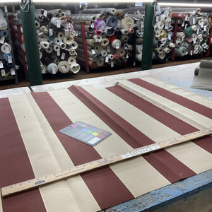 4985-0000 | Havelock Brick Striped  Sunbrella | 46 Inch | Marine And Awning Fabric