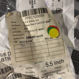 5.5" Coil Zipper - 2 pulls | Tan | YKK Brand | Bags / Pockets