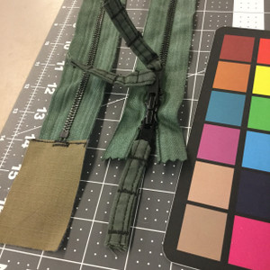 49.3" Metal Zipper - 3 pulls | Sage Green | Military