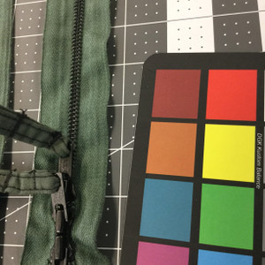 49.3" Metal Zipper - 3 pulls | Sage Green | Military