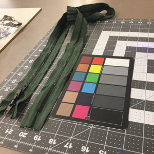 46.3" Metal Zipper - 3 pulls | Sage Green | Military Repair | Duffel Bag