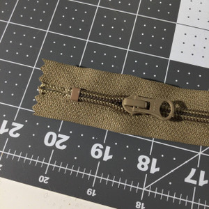 6" Size 5 Coil Zipper - 2-pulls 2 pack | Tan  | YKK Brand | Bags / Pockets