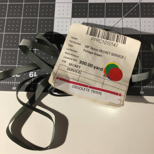 3/8" Foliage Green Nylon Grosgrain Ribbon | Mil spec