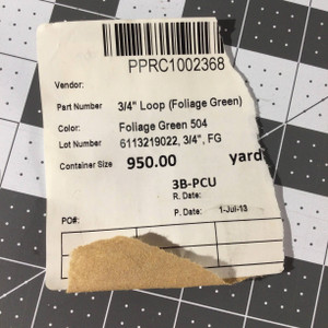 3/4" Velcro Brand LOOP | Foliage Green | Sew-on Fastener