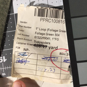 1" Velcro Brand LOOP | Foliage Green | Sew-on Fastener -2