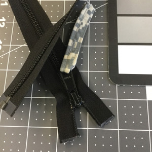 25.5" Separating Coil Zipper | Black | YKK Brand | Jackets