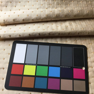 Beige with Tan Dots | Slipcover / Drapery Fabric | 54 Wide | By the Yard