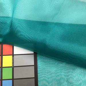 turquoise blue organza fabric