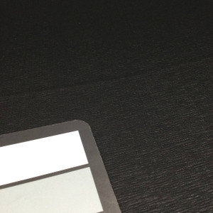 textured black chiffon fabric