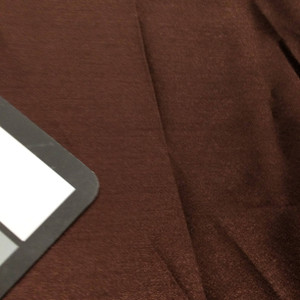 brown poly satin fabric