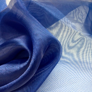 royal blue organza fabric