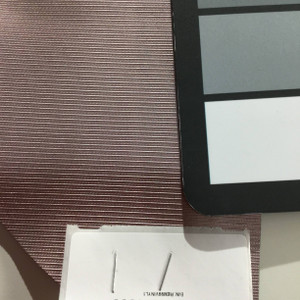 1.55 Yard Piece of Vinyl Fabric | Rose Gold Subtle Striping | Felt-Backed | Upholstery / Bag Making | 54 Wide