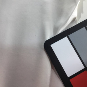 2.05 Yard Piece of Satin Finish Vinyl Fabric | Smooth Pearly White | Upholstery / Bag Making | 54 Wide