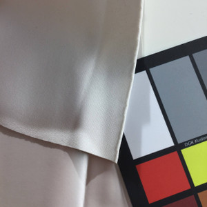 2.05 Yard Piece of Satin Finish Vinyl Fabric | Smooth Pearly White | Upholstery / Bag Making | 54 Wide