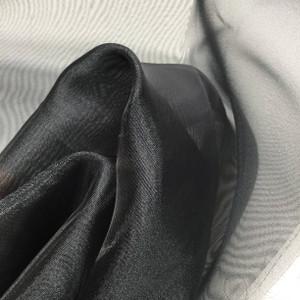 charcoal organza fabric