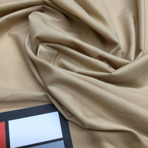 tan poly cotton fabric
