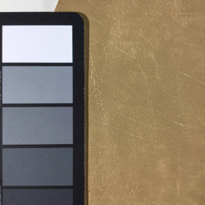 0.92 Yard Piece of Faux Leather Vinyl Fabric | Aged Tan Medium Grain | Upholstery / Bag Making | 54 Wide