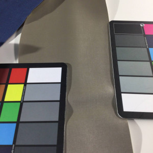 0.8 Yard Piece of Vinyl Fabric | Matte Silver Light Grain | Upholstery / Bag Making | 54 Wide