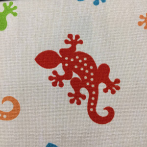Lizard Lounge by P/K Lifestyles | Red, Orange, Blue, Green | OUTDOOR Home Decor Fabric | Upholstery / Cushions | 54" Wide | By the Yard