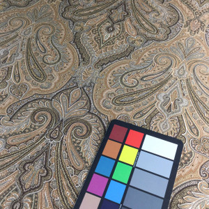 Rajah in Cocoa by P/Kaufmann | Brown / Gray | Home Decor Fabric | Light Upholstery / Drapery | 54" Wide | By the Yard