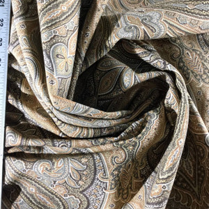 Rajah in Cocoa by P/Kaufmann | Brown / Gray | Home Decor Fabric | Light Upholstery / Drapery | 54" Wide | By the Yard