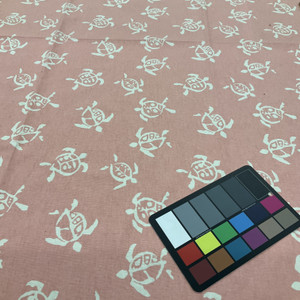 Sea Turtles in Pink by P/K Lifestyles | Home Decor Fabric | Light Upholstery / Drapery | 54" Wide | By the Yard