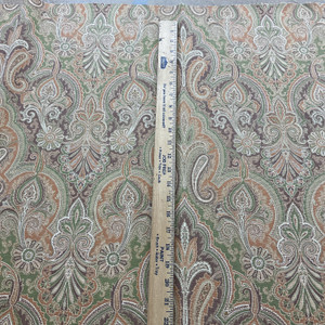 Trophy Room in Heritage by P/Kaufmann | Orange / Green | Home Decor Fabric | Light Upholstery / Drapery | 54" Wide | By the Yard