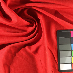 Two Tone Red Poplin Fabric  |  Vintage Drapery / Apparel Fabric  | Linen Weave /100% Poly | 58 Wide | By the Yard