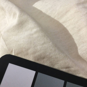 Beige Basics Rib Knit Fabric | Lightweight Polyester | Apparel Design Knit Muslin Draping Tube