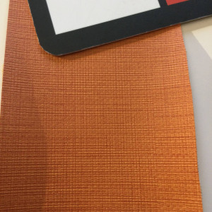 5.8 Yard Piece of Vinyl Fabric | Pumpkin Orange Woven Texture | Felt-Backed | Upholstery / Bag Making | 54 Wide