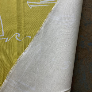 Large Scale Sailboats Yellow / White  | Home Decor Fabric | Premier Prints | Nautical | 54 Wide | By the Yard