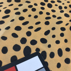 Orange / Black Dots | Indoor / Outdoor Home Decor Fabric | Premier Prints | 54 Wide | By the Yard