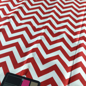 Chevron Red / White | Home Decor Fabric | Premier Prints | 54 Wide | By the Yard